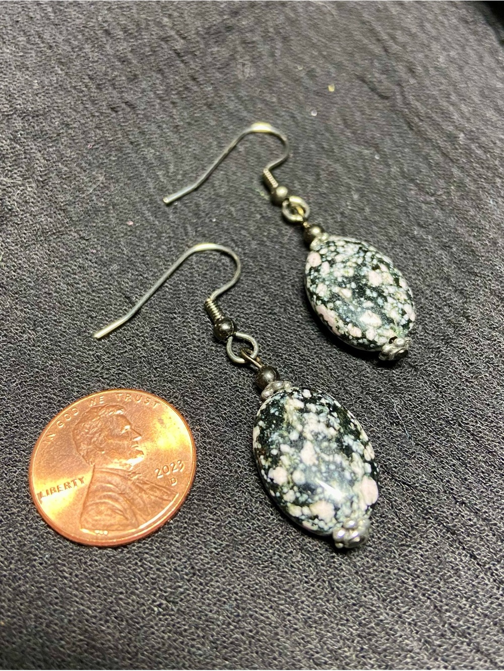 Fireworks Jasper Drop Earrings - Picture 3 of 3
